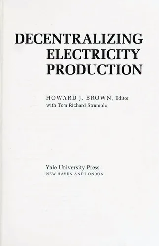 Decentralizing Electricity Production cover