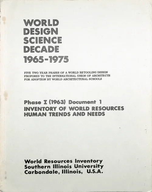 Inventory of World Resources, Human Trends and
    Needs cover