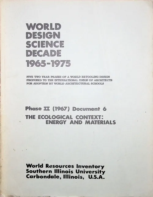 The Ecological Context: Energy and
    Materials cover